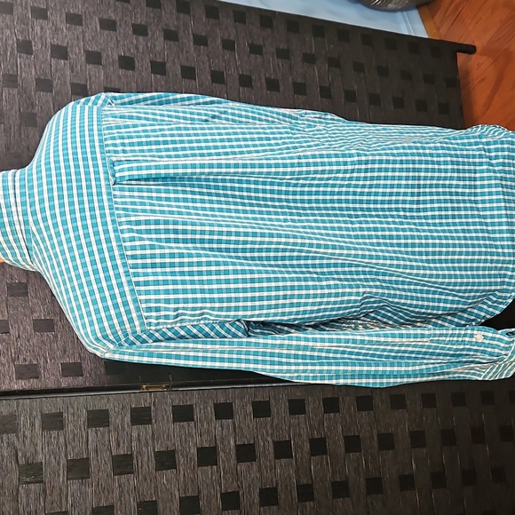 Chaps Blue Checkered Men's Shirt Size Large - Picture 9 of 13